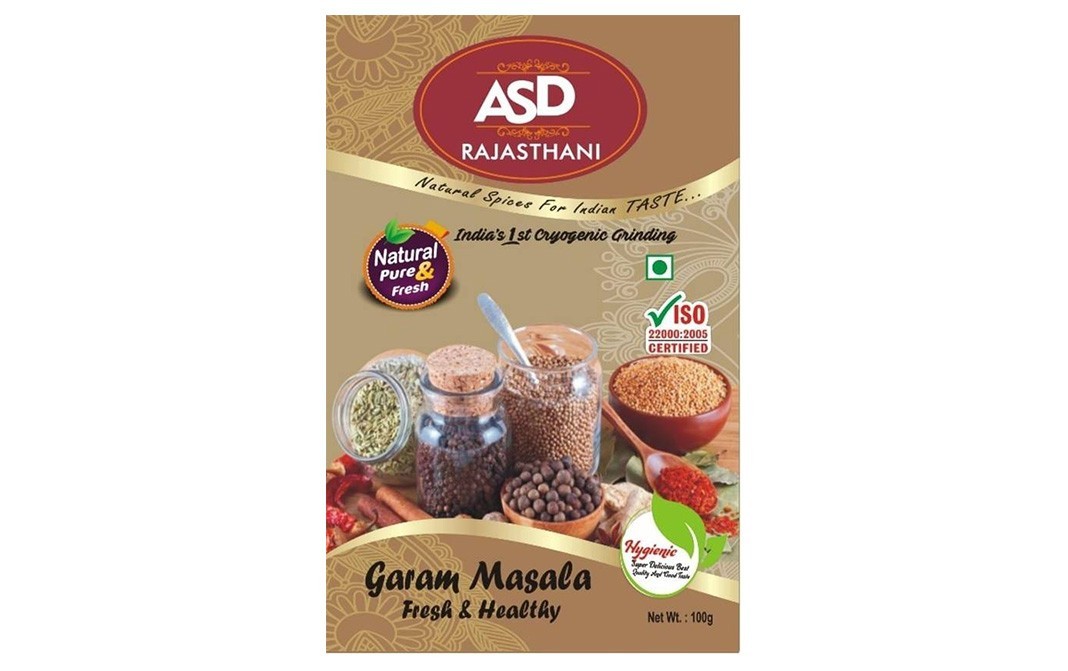 ASD Rajasthani Garam Masala    Box  100 grams